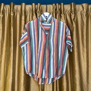 Madewell • Striped Button Back Courier Shirt